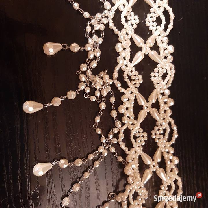 Niespotyka perłowa kolia Warszawa