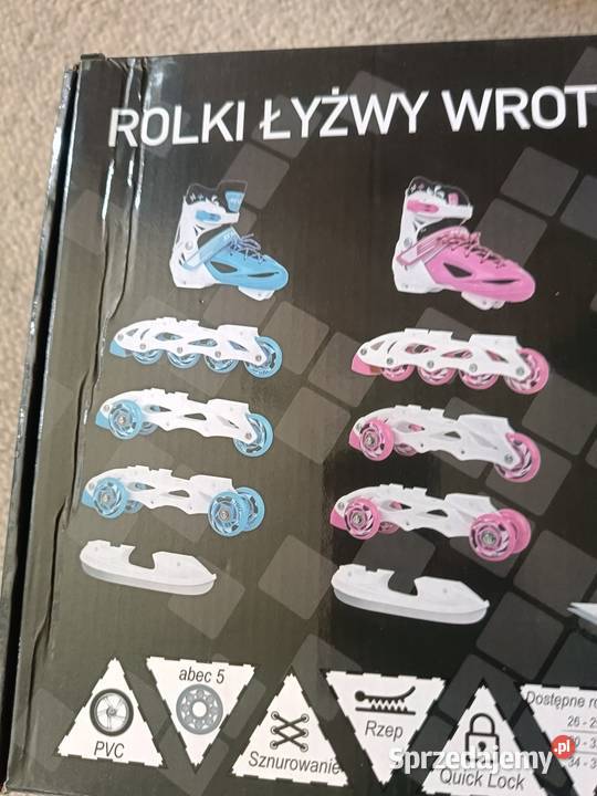 Rolki Łyżwy wrotki 4w 1 2629 Rozmiar 26 Rolki, wrotki i hulajnogi Oświęcim sprzedam