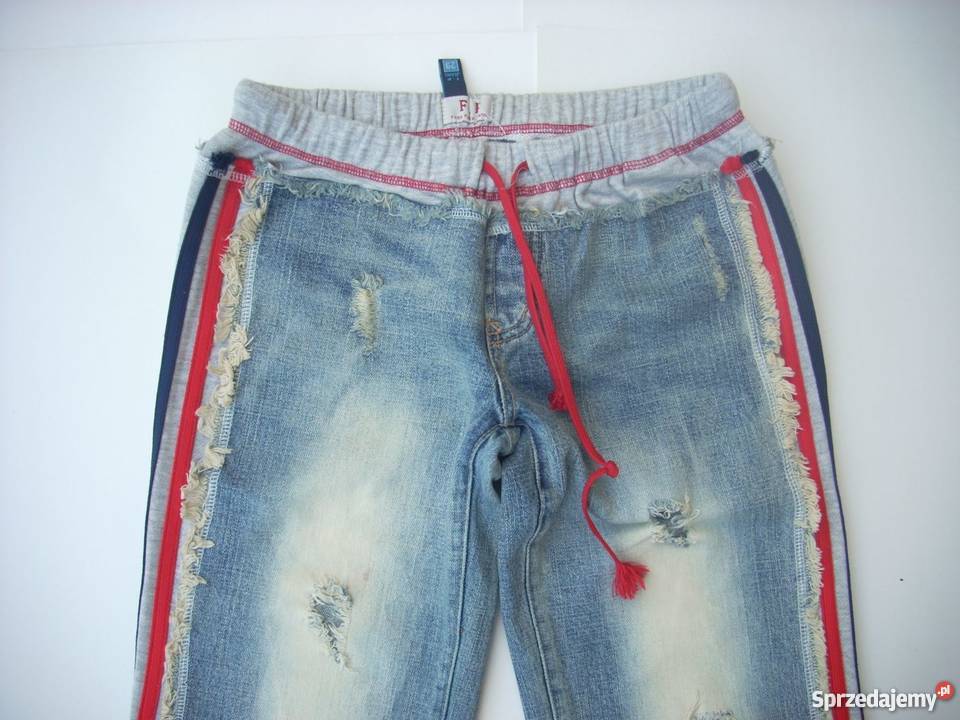 FP Spodnie Dżinsy z Dziurami Lampasy 29 S Nowy Sącz