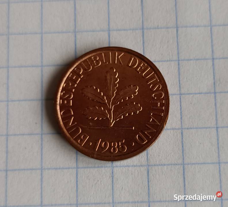 1 FENIG 1 PFENNIG 1985 G NIEMCY Piszczac