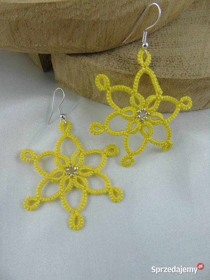 Kolczyki frywolitkowe różne wzory i kolory małopolskie