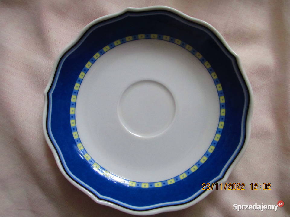 komplet 12 6 filiżanki bez ucha 6 talerzyków biały Dom i Ogród mazowieckie Warszawa