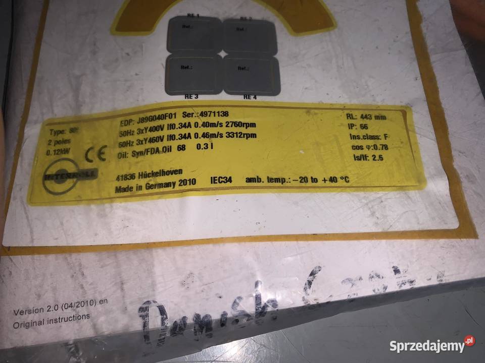 Interroll 80i Drum Motor 120W 80mm x 443mm 046ms Warszawa
