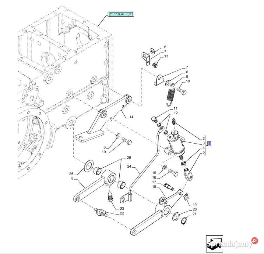 87748455 Cylinder hamulcowy Td5 Farmall JX TD Warszawa