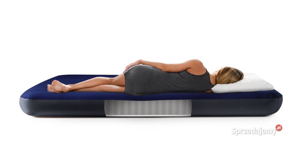 MATERAC DMUCHANY WELUROWY GRANATOWY JEDNOOSOBOWY Poznań