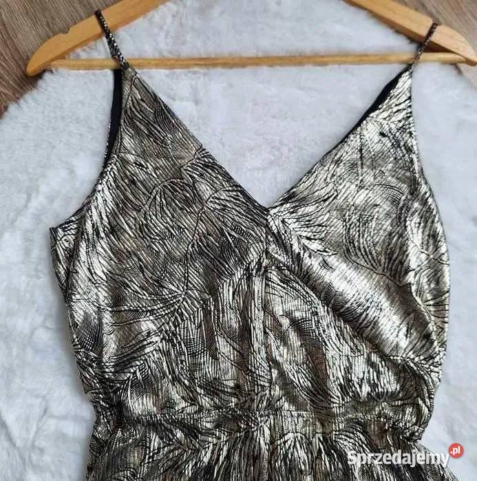 Przepiękny złoty błyszczący kombinezon NOWY 36 Pozostałe małopolskie Kraków