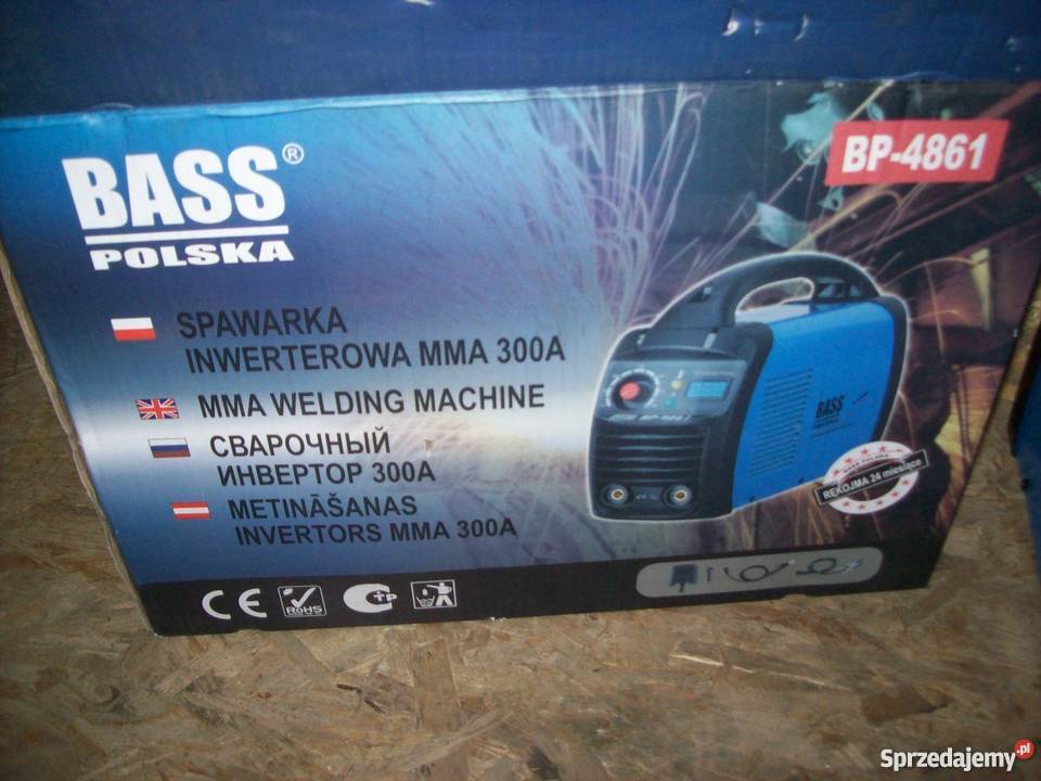 SPAWARKA INWERTEROWA MMA 300A KABLE MASKA bass Głogowa