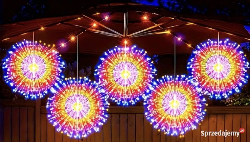 Lampki sznurkowe w kształcie fajerwerek mazowieckie Sochaczew