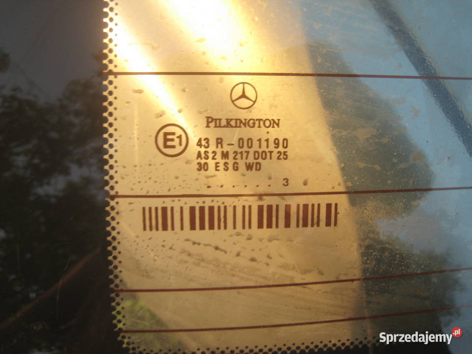 Szyba tylna tył klapy tylnej MercedesBenz cklasa Kraków
