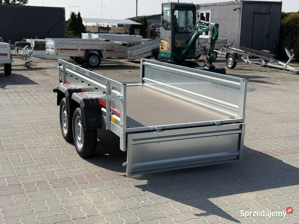 Przyczepa Temared Pro 26122 dwuosiowa o DMC 750 burtowe Warszawa