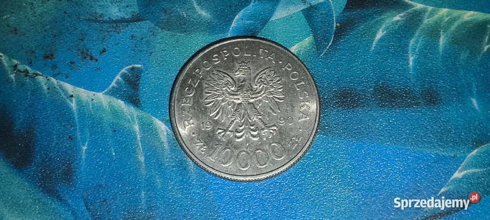 Monety 10000 1990 Solidarność Numizmatyka śląskie Gliwice