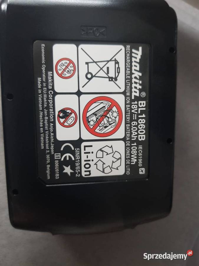 Bateria makita oryginalna 6Ah łódzkie