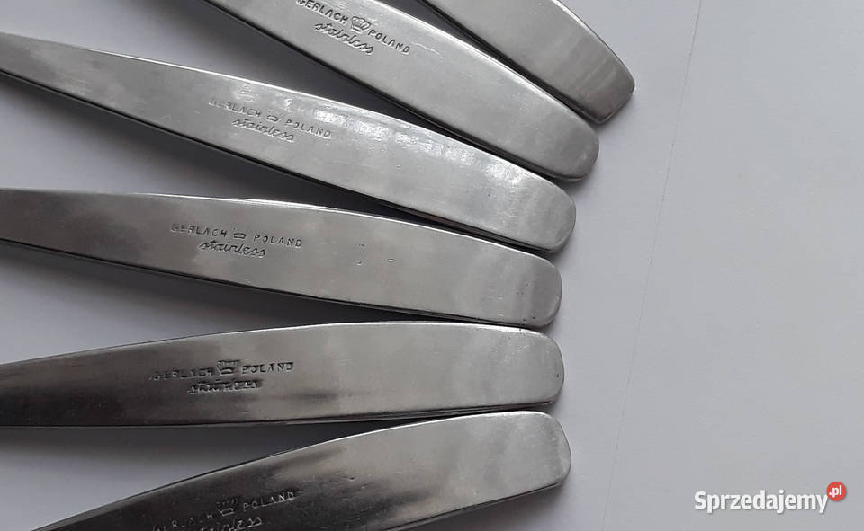 Łyżki obiadowe 4 PASECZKI PASKI Gerlach sztućce Sztućce