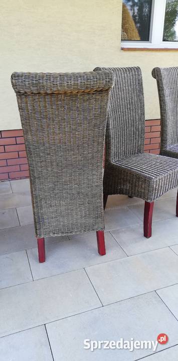 Krzesło rattanowe wiklinowe krzesła do stołu Garwolin sprzedam