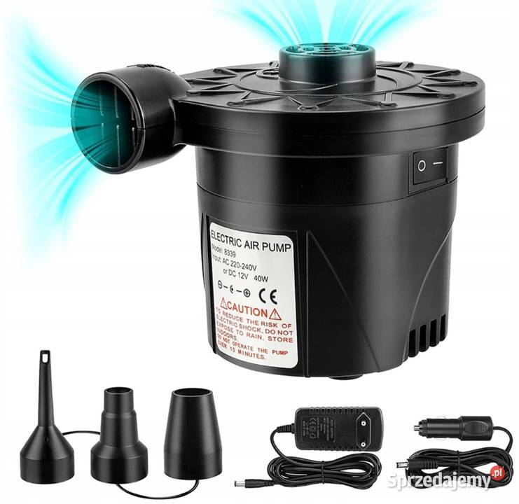 Pompka do materacapontonu basenu 2w1 230v 12v Pozostałe Kąśna Górna