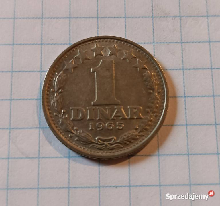 1 DINAR 1965 JUGOSŁAWIA lubelskie Piszczac