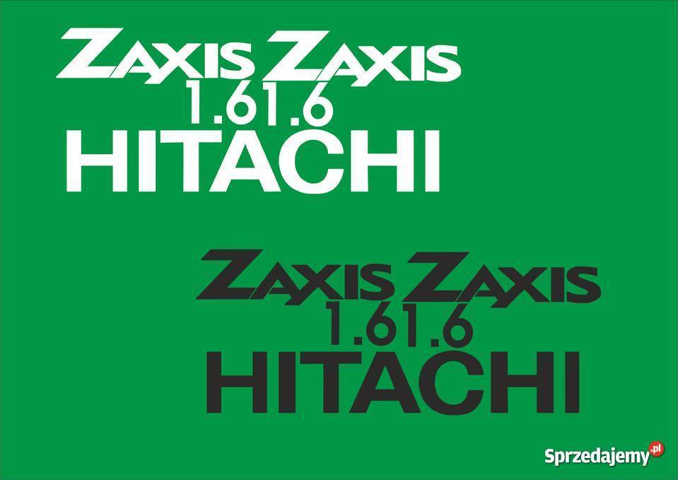 naklejki hitahi zaxis Jeżewo