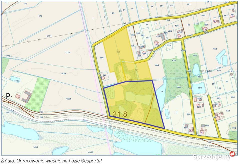 Wielkie Stwolno udział 12 w 47 000 m2 Sprzedaż