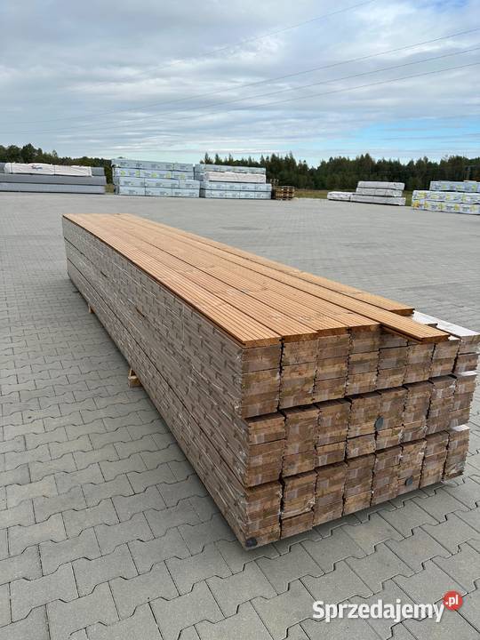 Deska tarasowa Thermo termo sosna ryflowana Prusice