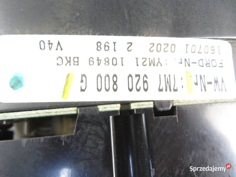 LICZNIK SEAT ALHAMBRA I 19 TDI PD 115 7M7920800G osobowe małopolskie