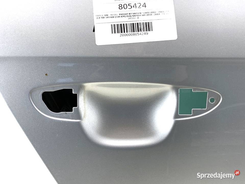 DRZWI PRAWY TYŁ LA7W VW PASSAT B7 Kombi 1015