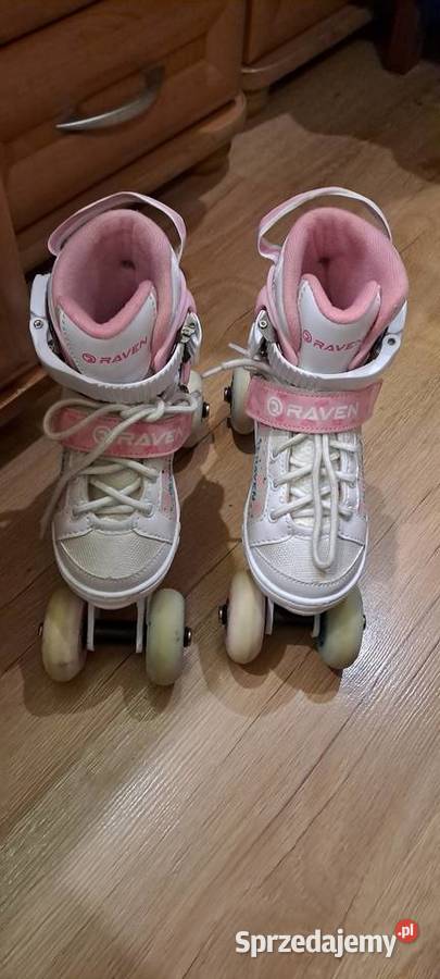 Rolki wrotki RAVEN kauczuk rozmiar 2832 led Dla Dziecka sprzedam