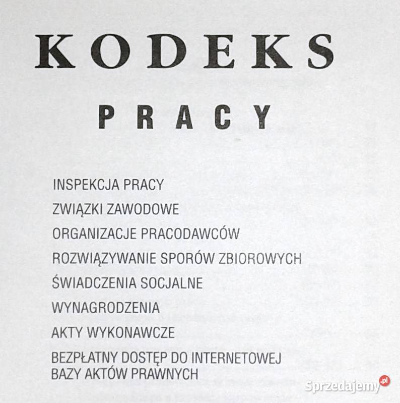 Kodeks pracy 2004 Chełm sprzedam