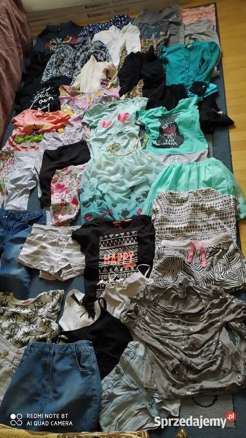 odzież ubrania dziewczęce 146 152 paka ubrań 73 Odzież Poznań sprzedam