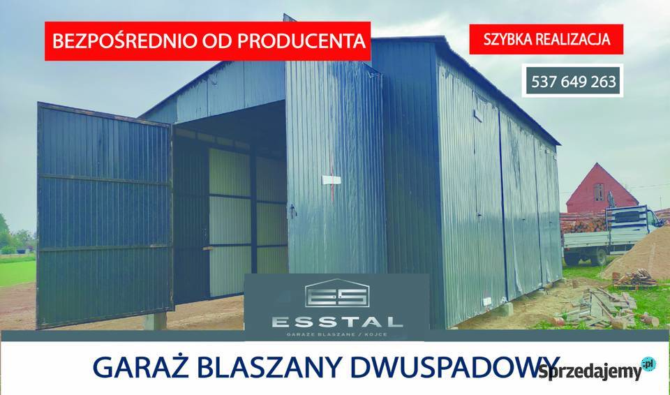 G40 Garaż Blaszany|MAGAZYN ROLNICZY|Hala|Wiata|Blaszane|Schowek - ESSTAL