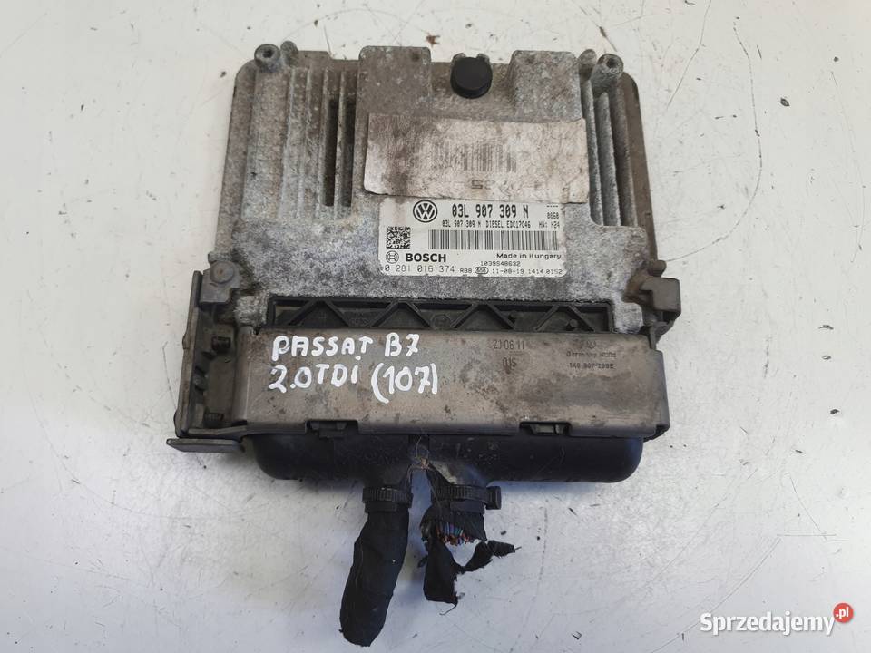 VW Passat B7 20 TDI STEROWNIK SILNIKA komputer lubelskie