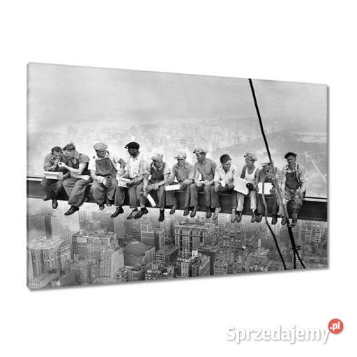 Obrazy 120x80 Robotnicy na belce Lunch Żory