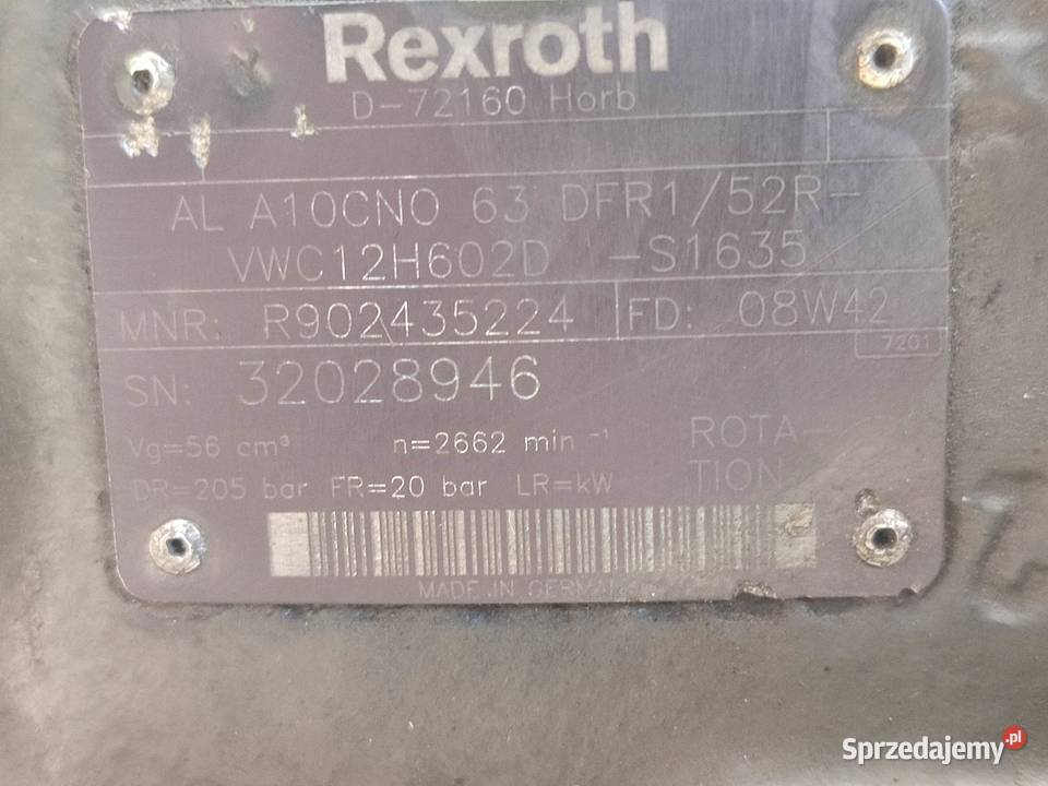 Pompa hydrauliczna Steyr 6175 CVT Rexroth Wilkowo