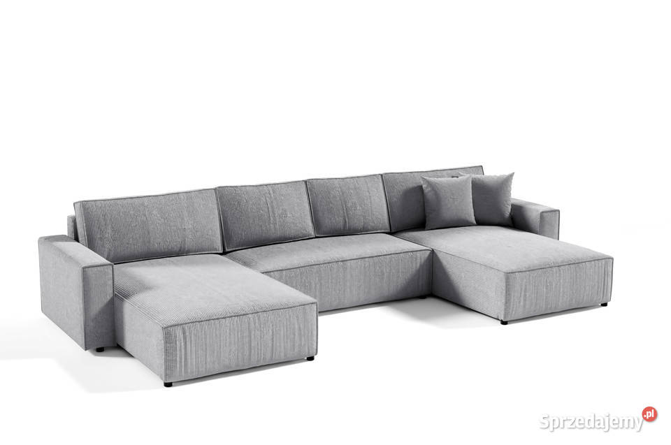 Narożnik z funkcją spania Tkanina sztruksowa podlaskie Białystok sprzedam