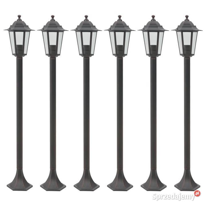 vidaXL Lampy ogrodowe 110 E27 aluminium 6 Lampy podłogowe mazowieckie Warszawa