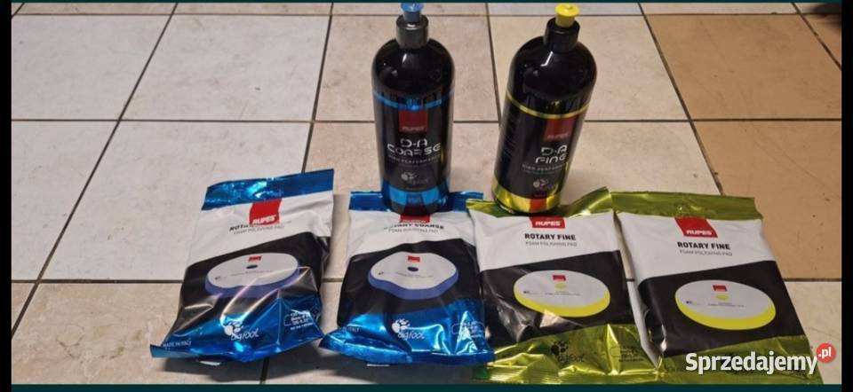 Zestaw 2óch Past polerskich i 4 padów polerskich Mleczka i pasty polerskie
