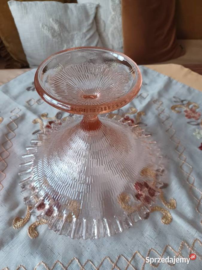 Piękna duża rozalinowa patera owocarka Ząbkowice Poznań