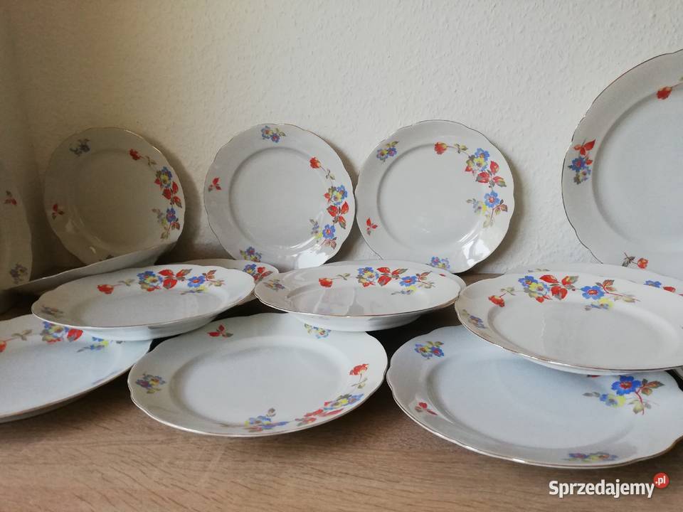 Talerze patery sygnowana stara porcelana Gorlice sprzedam
