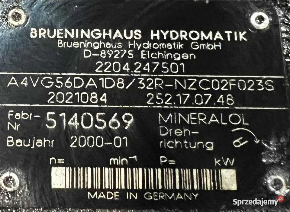 Brueninghaus A4VG56DA1D8 32R NZC02F023S Poznań