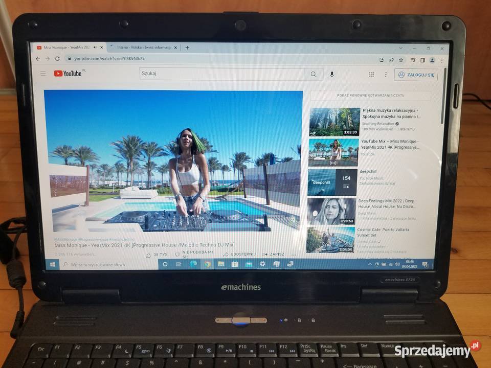 Laptop EMACHINES E725 Acer Acer Rymanów