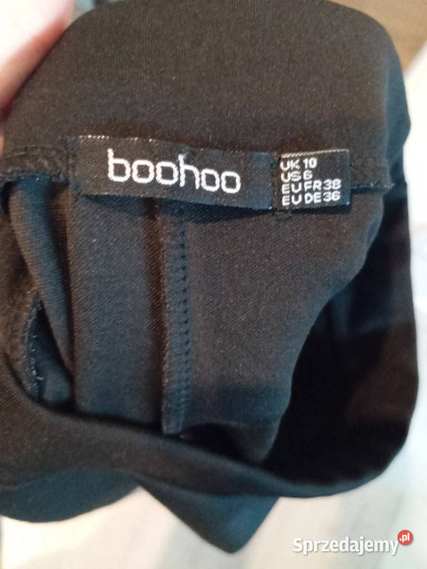 Spódnica Wysoki Stan Czarna Boohoo SM Nowa Z wysokim stanem kujawsko-pomorskie Bydgoszcz