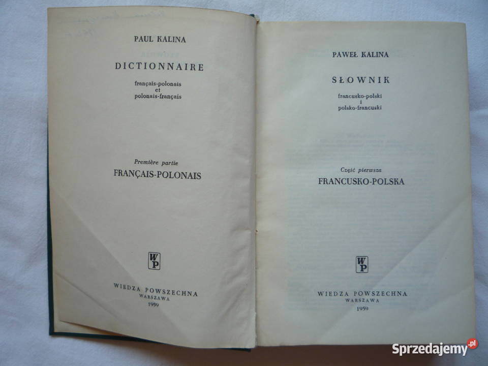 Słownik francuskopolski i polskofrancuski t III sprzedam