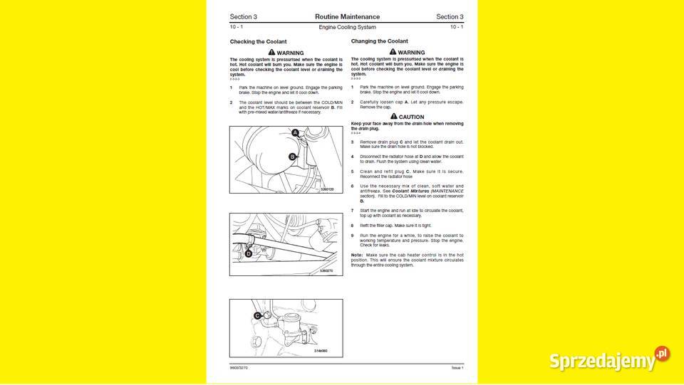 JCB koparko ładowarki INSTRUKCJA NAPRAW pomorskie Gdańsk
