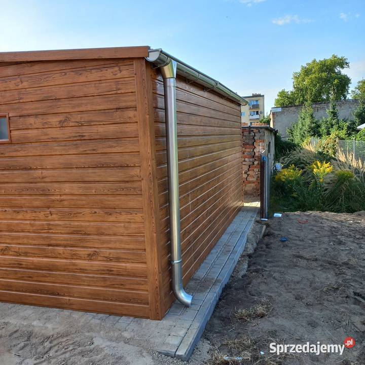 Wiata bkaszana Garaż blaszany 490x650