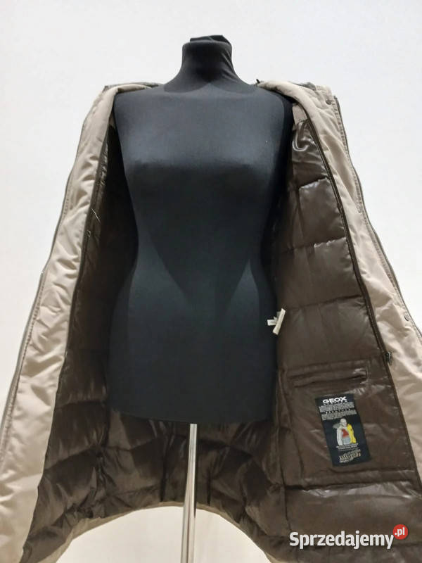 Kurtka damska zimowa beżowa puchową Geox rozmiar Kielce
