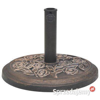 vidaXL Podstawa pod parasol okrągła żywicowa