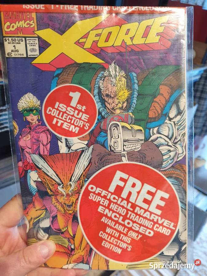 XForce 1 oryginalny komiks plus Marvel Trading Superbohaterowie pomorskie Gdynia