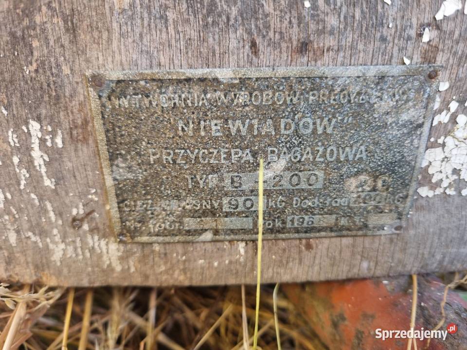 Przyczepka Niewiadów 1968r