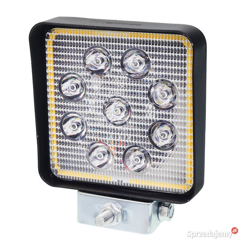 LAMPA ROBOCZA LEDOWA PROSTOKĄTNA 9 LED OBRYSOWA