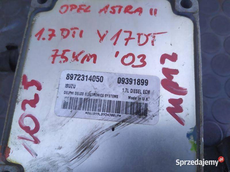 STEROWNIK SILNIKA OPEL 17 D 09391899 Rudziniec