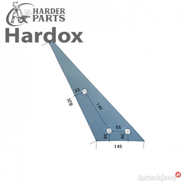 Pierś HARDOX 41617AP części do pługa LANDSBERG podlaskie Suwałki